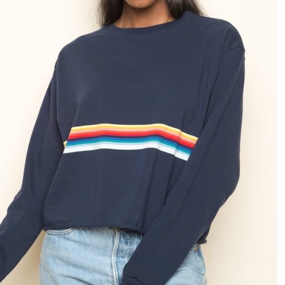 Brandy Melville Tops - Brandy Melville Acacia Rainbow Top